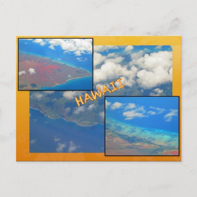 CUSTOM POSTCARDS- HAWAII COLLAGE# 18 POSTKARTE (Vorderseite)