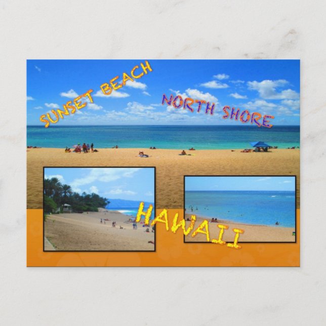 CUSTOM POSTCARDS- HAWAII COLLAGE# 27 POSTKARTE (Vorderseite)