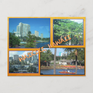 CUSTOM POSTCARDS- HAWAII COLLAGE# 8 POSTKARTE