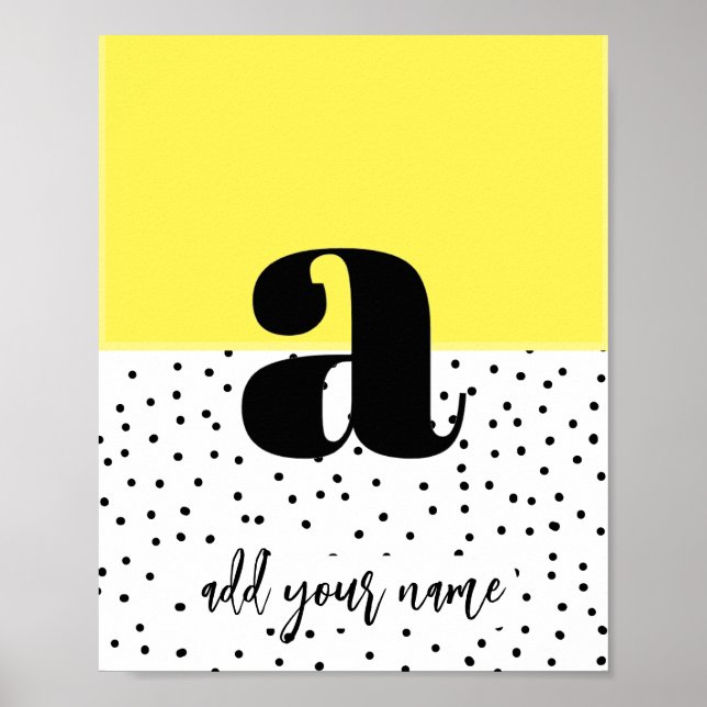 CUSTOM - Poster - Kleinschreibung a (Vorne)