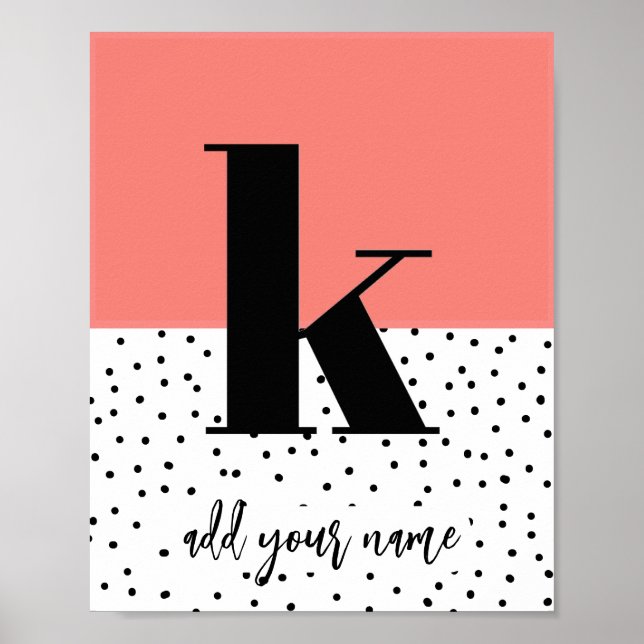 CUSTOM - Poster - Lower Case k (Vorne)