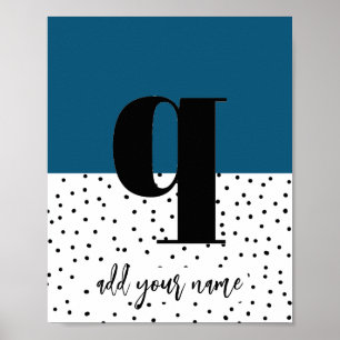 CUSTOM - Poster - Lower Case q