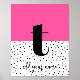 CUSTOM - Poster - Lower Case t