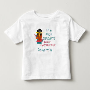 Custom Pre-K Graduate 2022 Niedlich Owl Fun Abschl Kleinkind T-shirt