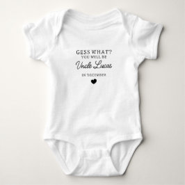 Custom Pregnancy Reveal Promoted to Uncle Announce Baby Strampler