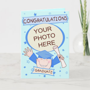 Custom Preschool / Kindergarten Boy Graduation Karte