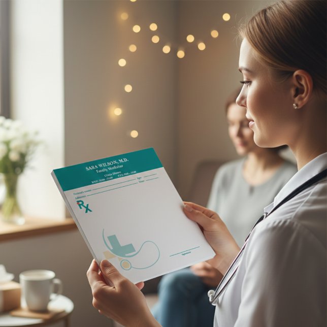 Custom Prescription Pad Template | Editable RX Not Notizblock (Custom Prescription Pad Template | Editable RX Notepad )