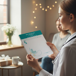 Custom Prescription Pad Template | Editable RX Not Notizblock