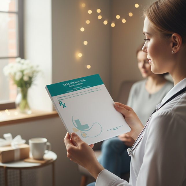 Custom Prescription Pad Template | Editable RX Not Notizblock (Custom Prescription Pad Template | Editable RX Notepad )