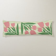 Custom pretty sage green stripes and pink floral