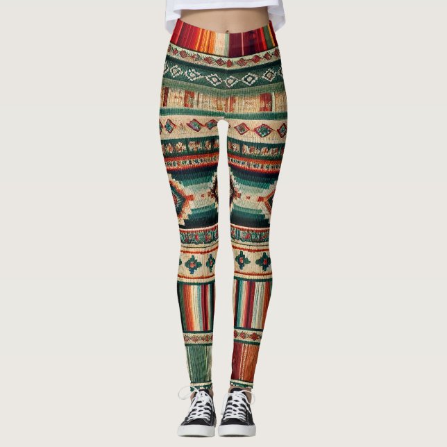 CUSTOM PRINT LEGGINGS - "OAXACA" (Vorderseite)
