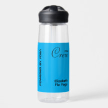 Custom Print Yoga Crew Azure Blue