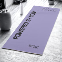 Custom Print Yoga Crew Ocean Pale Purple