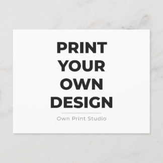 Custom Print Your Own | Printing My Own To Order Einladungspostkarte