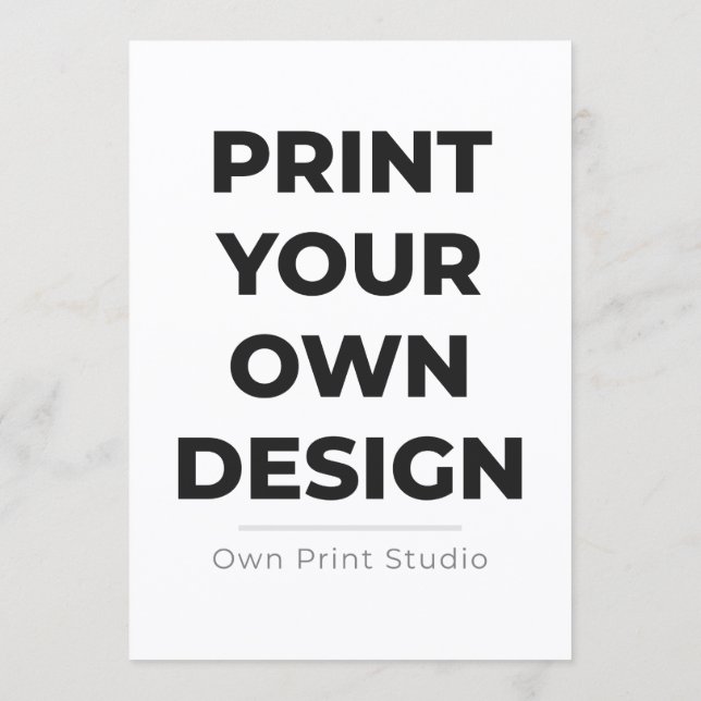 Custom Print Your Own | Printing My Own To Order Programm (Rückseite)