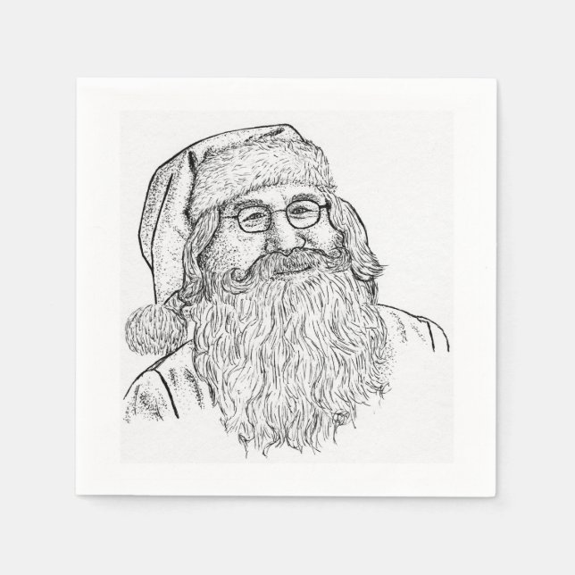 Custom Printed Santa Claus Serviette (Vorderseite)