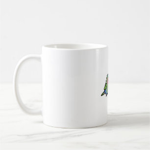 CUSTOM: Prinzessin Parakeet und Blauer Parrotlet Kaffeetasse