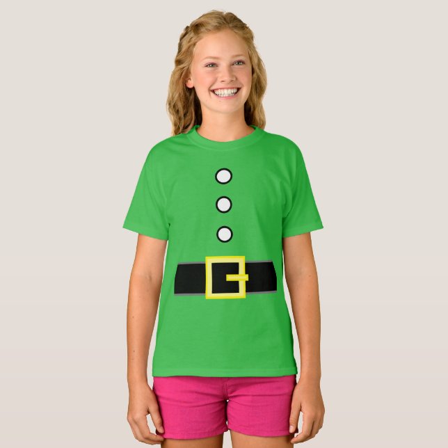 Custom Products Christmas ELF ANZUG COSTUMA T-Shirt (Vorne ganz)