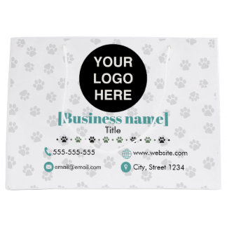 Custom Professional Paper Bag For Pet Business Große Geschenktüte