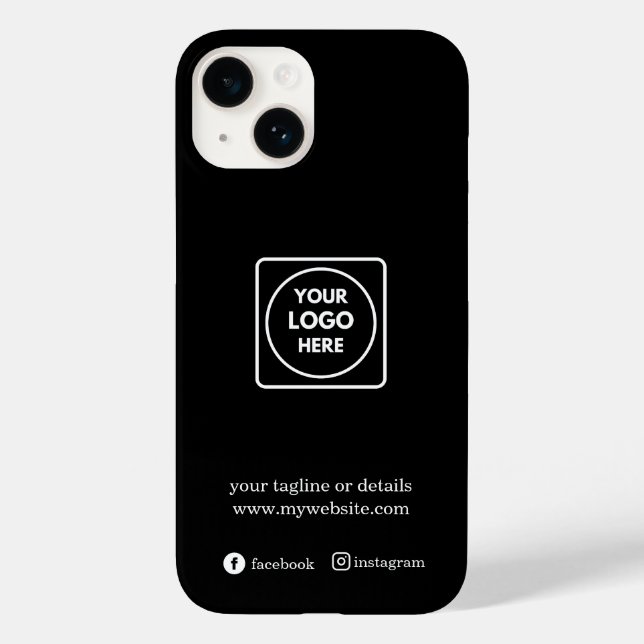 Custom Promotional Business Logo iphone case (Rückseite)