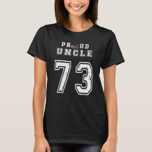 Custom Proud Football Uncle Number 73 Personalisie T-Shirt