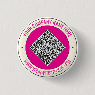Custom QR Code and Text Branded Button Example