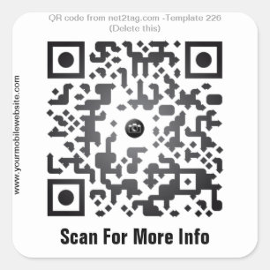 Custom QR Code Aufkleber (QR-Code-Vorlage #226)