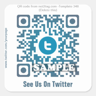 Custom QR Code Aufkleber (QR-Code-Vorlage #348)