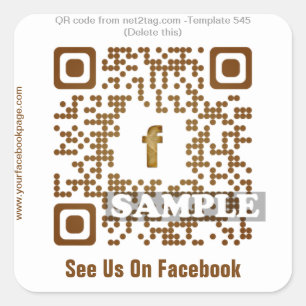 Custom QR Code Aufkleber (QR-Code-Vorlage #545)