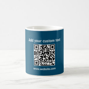 Custom Qr Code grüner minimalistischer Kaffee Kaffeetasse