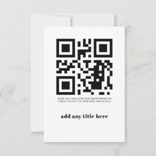 Custom QR Code Moderne trendige Einladung