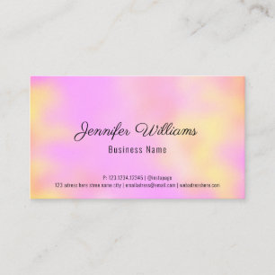 Custom QR Code Rainbow Pastell Farben Einfach mode Visitenkarte