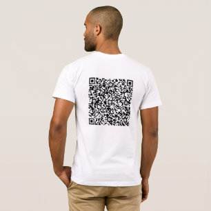 Custom QR Code Scan Info Funny Gift T - Shirt