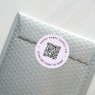Custom QR Code Shop Aufkleber