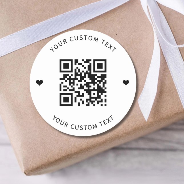 Custom QR Code Small Business Product Packaging Runder Aufkleber (Von Creator hochgeladen)