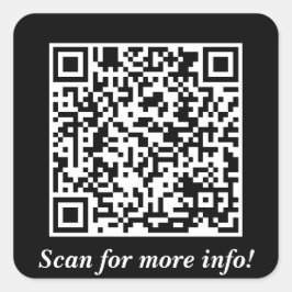 Custom QR Code Square Stickers