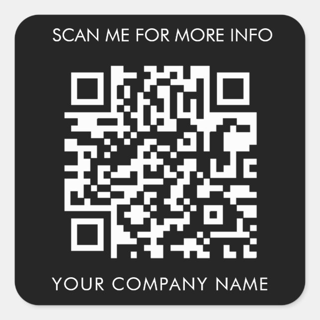 Custom QR Code Stickers (Vorderseite)