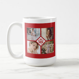 Custom Queen Mom Photo Collage Keepsake Kaffeetasse