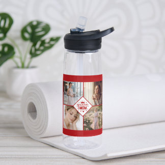 Custom Queen Mom Photo Collage Keepsake Trinkflasche