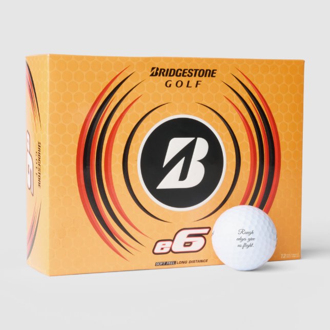 Custom Quote Bridgestone e6 Personalized Golf Ball (Verpackungen)