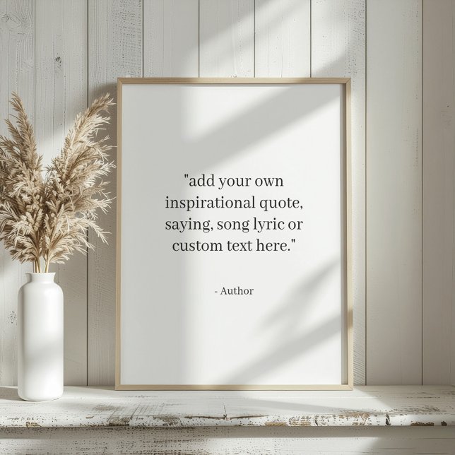 Custom Quote Poster (Von Creator hochgeladen)