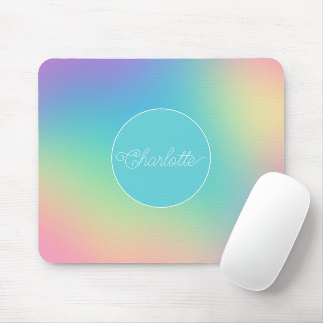 Custom Rainbow Ombre Mousepad (Mit Mouse)
