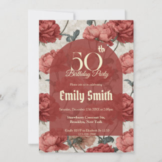 Custom Ranunculus Petal Surprise Birthday Einladung