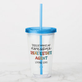 Custom Real Anwesen Agent Funny Phantastisch Realt Acryltrinkbecher
