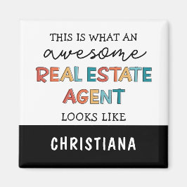 Custom Real Anwesen Agent Funny Phantastisch Realt Magnet