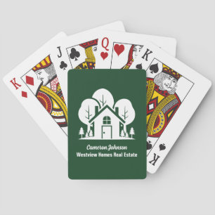 Custom Real Anwesen Company Green Forest House Spielkarten