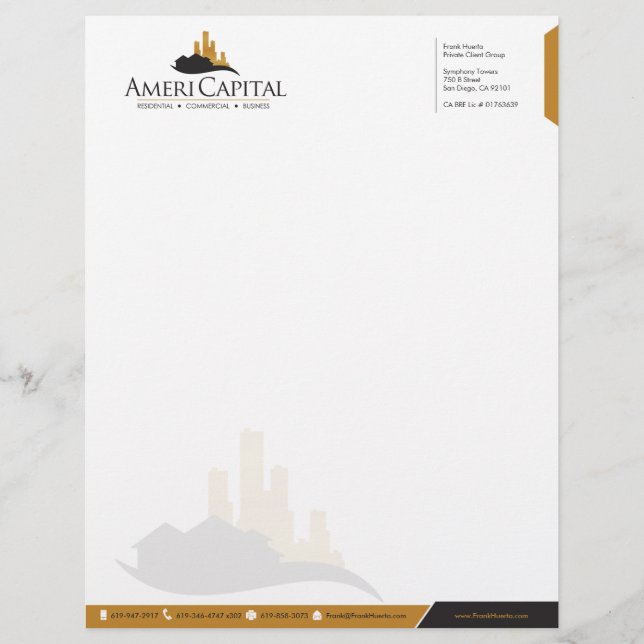 CUSTOM Real Anwesen Letterhead V1 Briefbogen (Vorderseite)