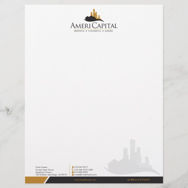 CUSTOM Real Anwesen Letterhead V2 Briefkopf (Vorderseite)