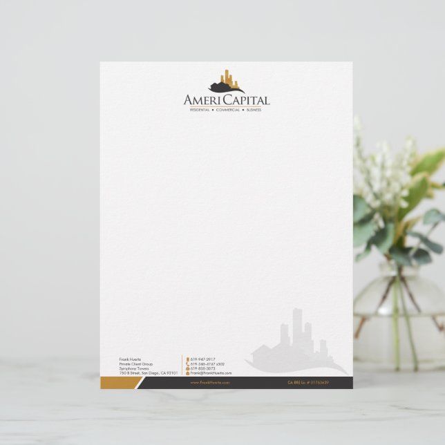 CUSTOM Real Anwesen Letterhead V2 Briefkopf (Stehend Vorderseite)