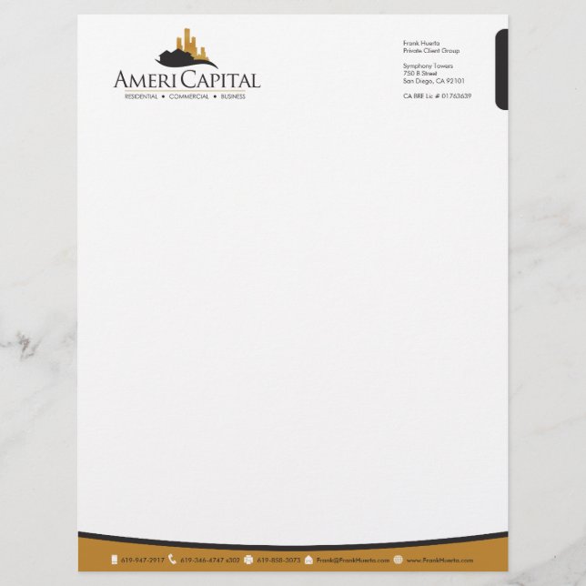 CUSTOM Real Anwesen Letterhead V3 Briefbogen (Vorderseite)